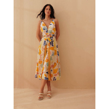 Pallavi Agarwal Yellow Lance Dress