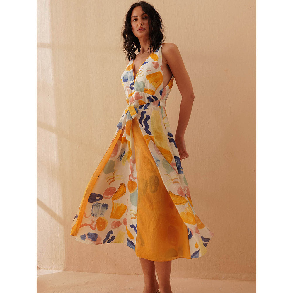 Pallavi Agarwal Yellow Lance Dress