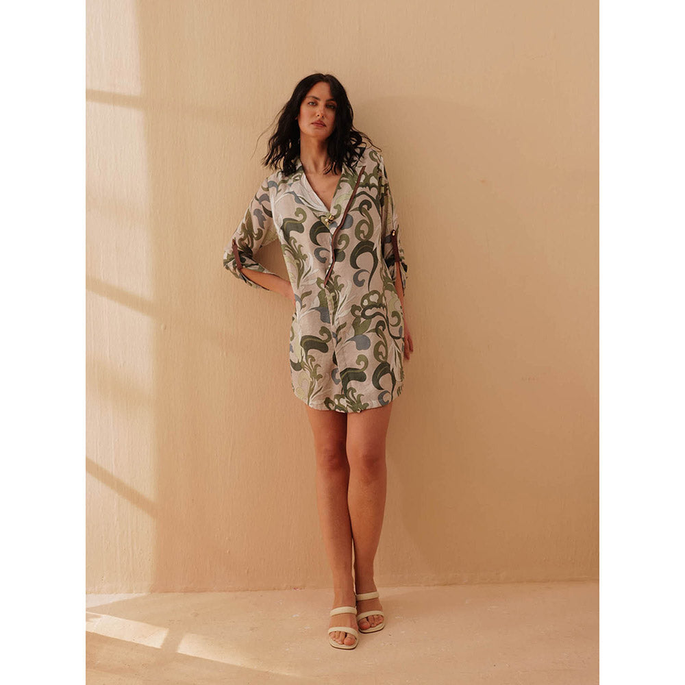 Pallavi Agarwal Olive Dress