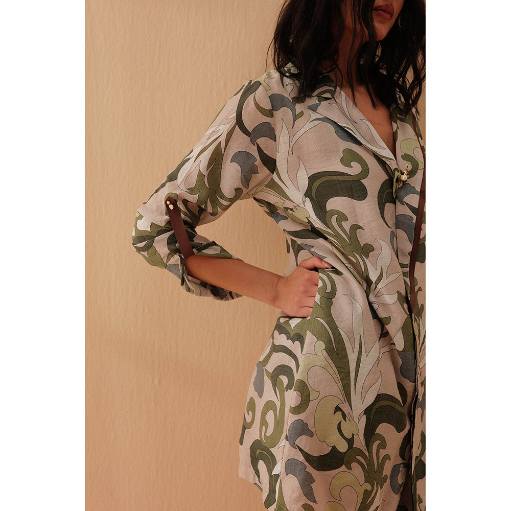 Pallavi Agarwal Olive Dress