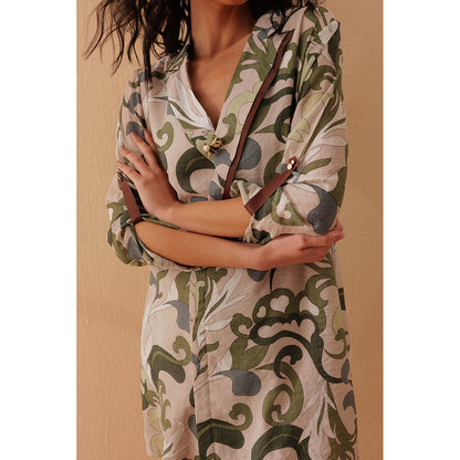 Pallavi Agarwal Olive Dress