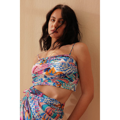 Pallavi Agarwal Blue Sarai Co-Ord (Set of 2)