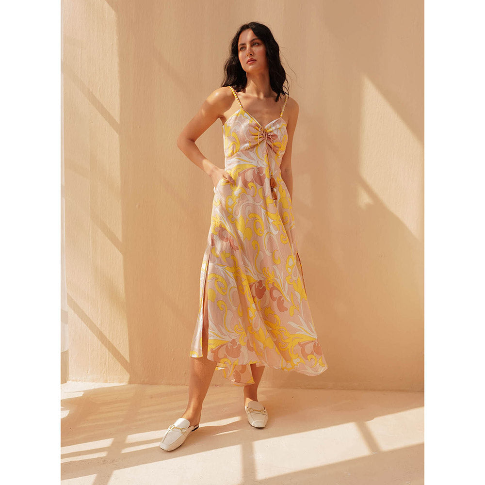 Pallavi Agarwal Yellow Zenya Dress