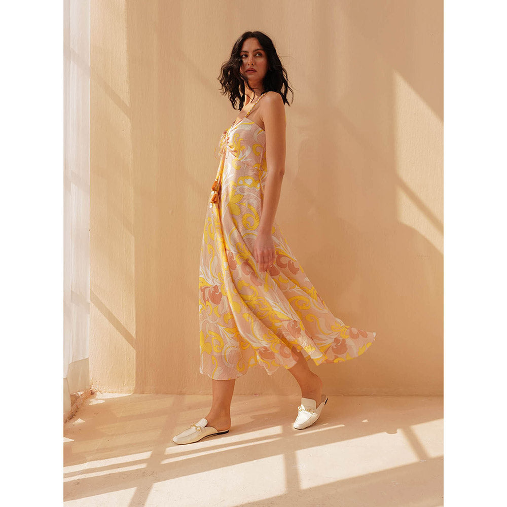 Pallavi Agarwal Yellow Zenya Dress