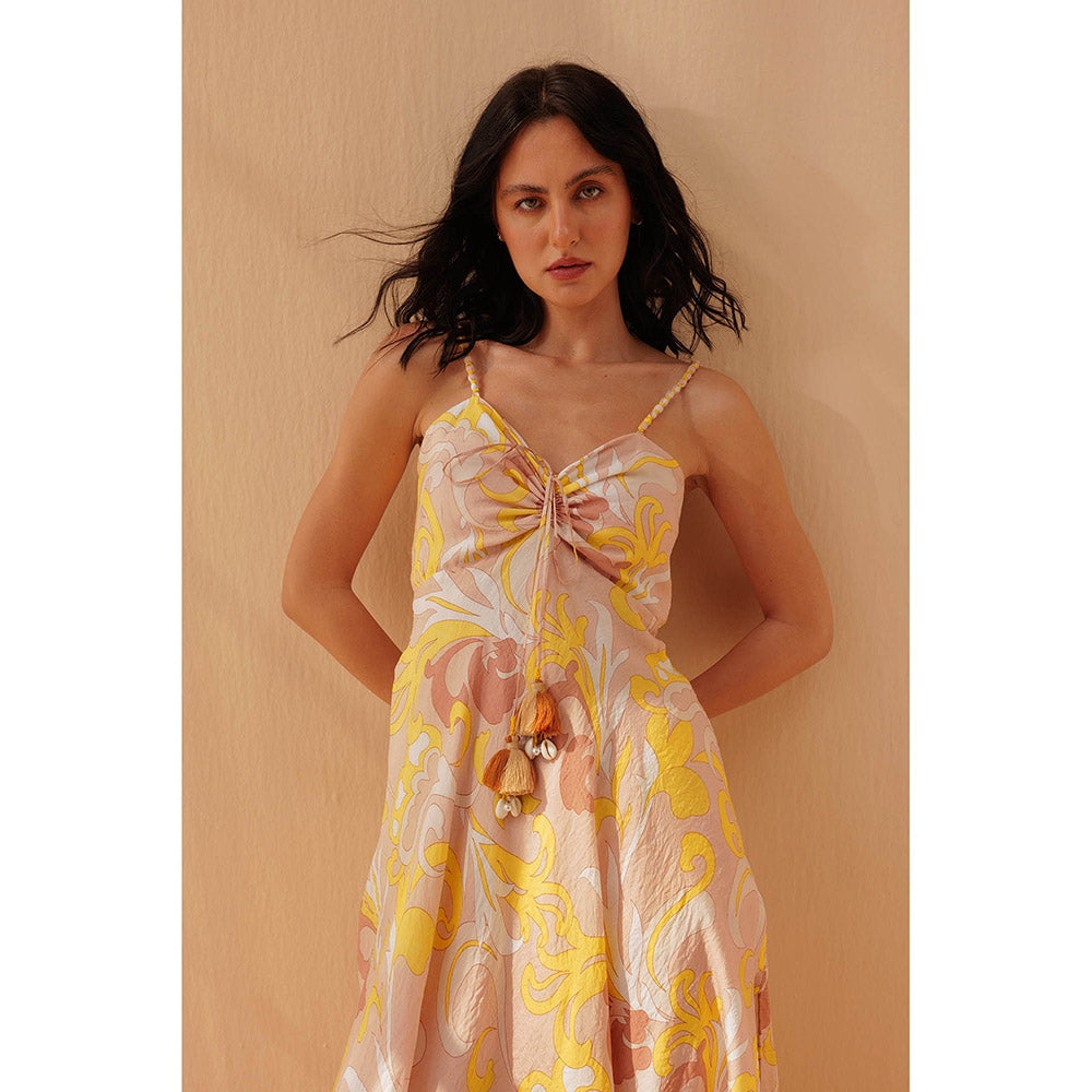 Pallavi Agarwal Yellow Zenya Dress