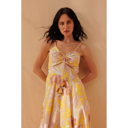 Pallavi Agarwal Yellow Zenya Dress