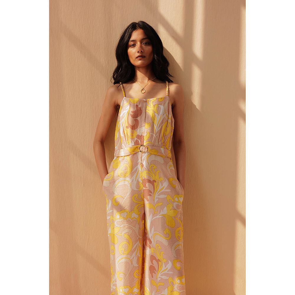 Pallavi Agarwal Yellow Zenya Jumpsuit