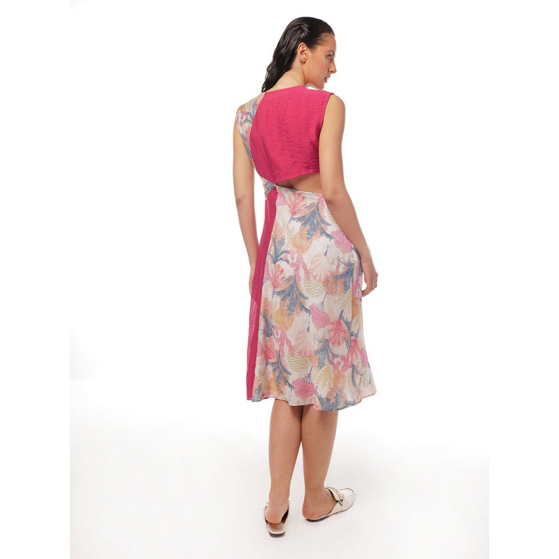 Pallavi Agarwal Pink Stella Cutout Dress