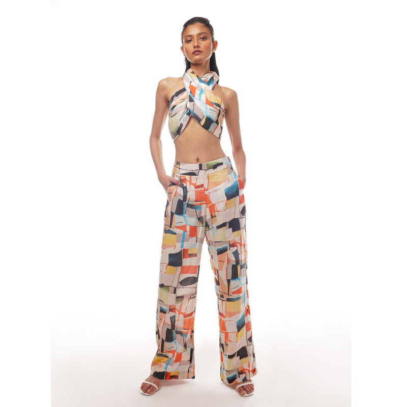 Pallavi Agarwal Multi-Colour Tangerine Co-Ord (Set of 2)