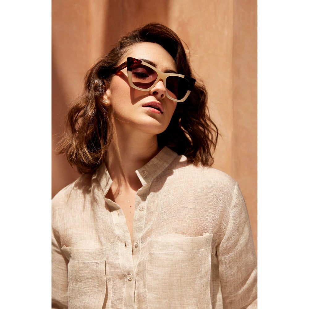 Palak Khandelwal Beige Linen Co-Ord (Set of 2)