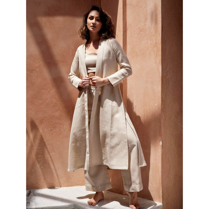 Palak Khandelwal Off White Co-Ord (Set of 3)