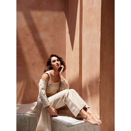 Palak Khandelwal Off White Co-Ord (Set of 3)