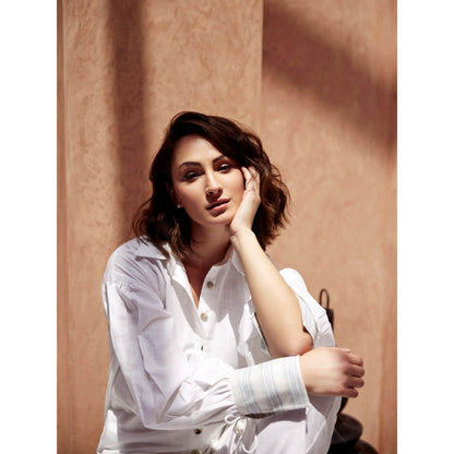 Palak Khandelwal White Co-Ord (Set of 2)