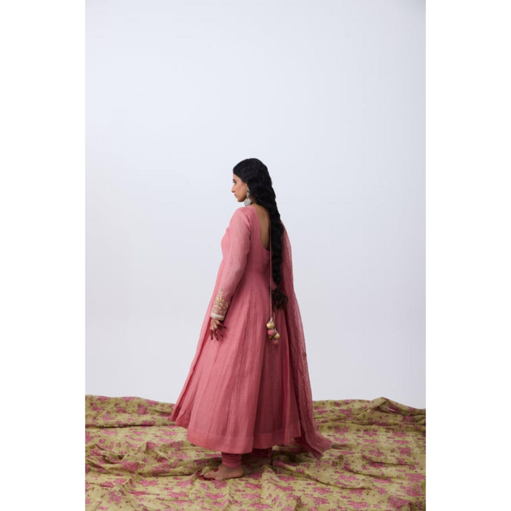 PANTS AND PAJAMAS Swaragini Embroidered Anarkali Dress