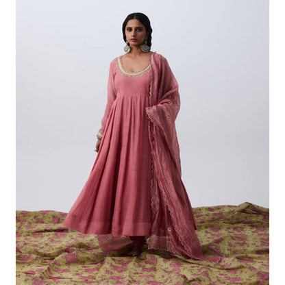 PANTS AND PAJAMAS Swaragini Embroidered Dupatta