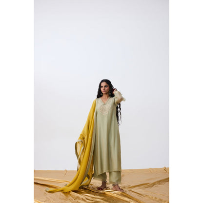 PANTS AND PAJAMAS Mudra Embroidered Kurta