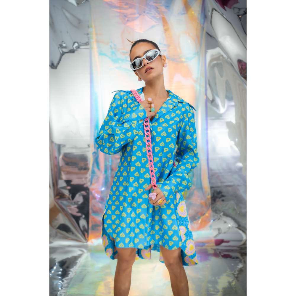 Papa Don't Preach by Shubhika Cerulean Blue Dress In Pac Street Girl Blinding Hearts