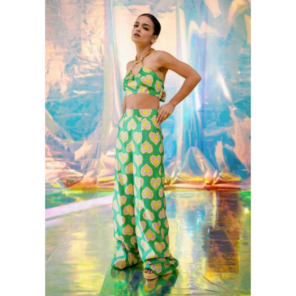 Papa Don't Preach by Shubhika Green Ring Bralette