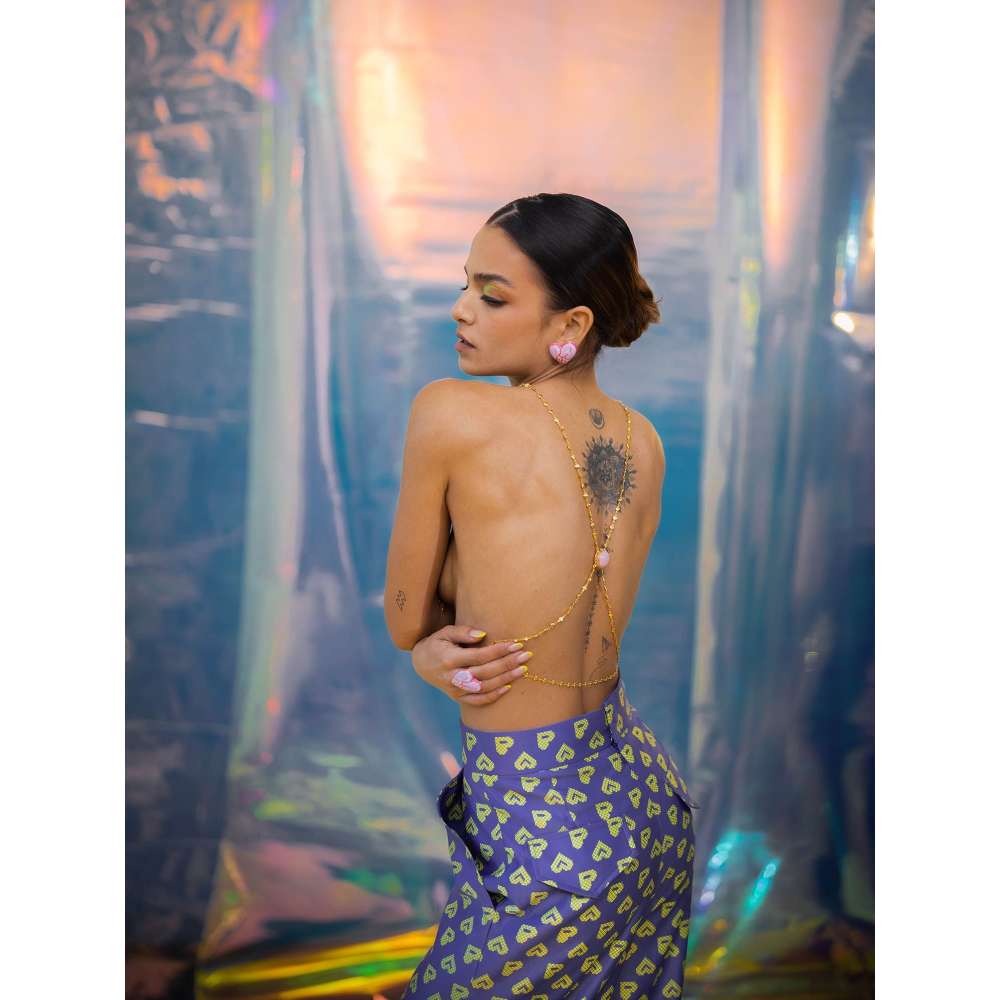 Papa Don't Preach by Shubhika Blue Flared Pants In Pac Street Girl