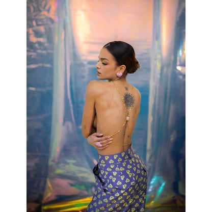 Papa Don't Preach by Shubhika Blue Flared Pants In Pac Street Girl