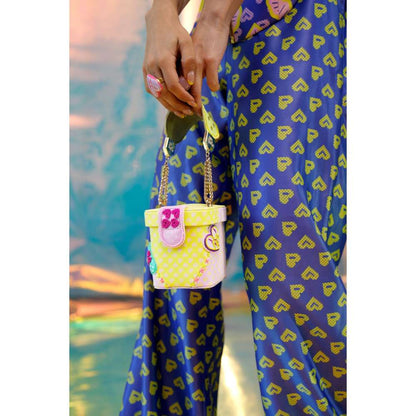 Papa Don't Preach by Shubhika Blue Flared Pants In Pac Street Girl