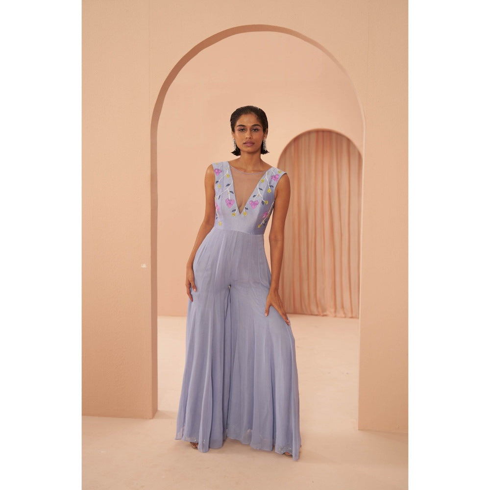 PARUL GANDHI Very Peri Purple Jumpsuit