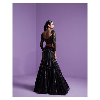 PARUL GANDHI Shooting Star Blouse with Lehenga& Dupatta (Set of 3)