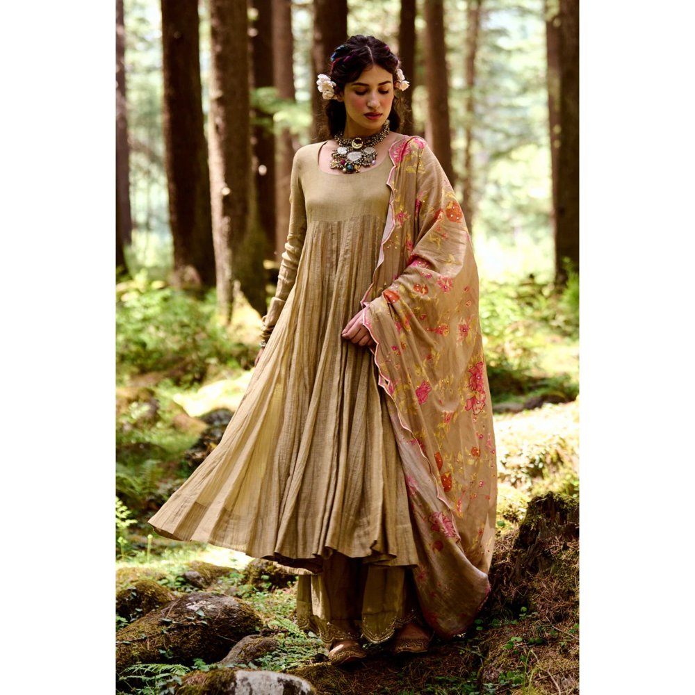 Paulmi & Harsh Beige 40 Kali Anarkali (Set of 3)
