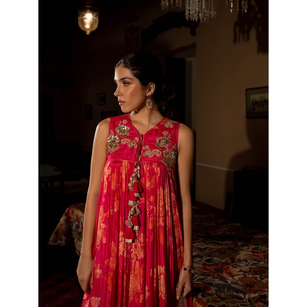 Paulmi & Harsh Flourishing Floral Jaal Maxi Dress