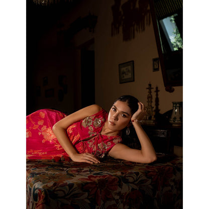 Paulmi & Harsh Flourishing Floral Jaal Maxi Dress