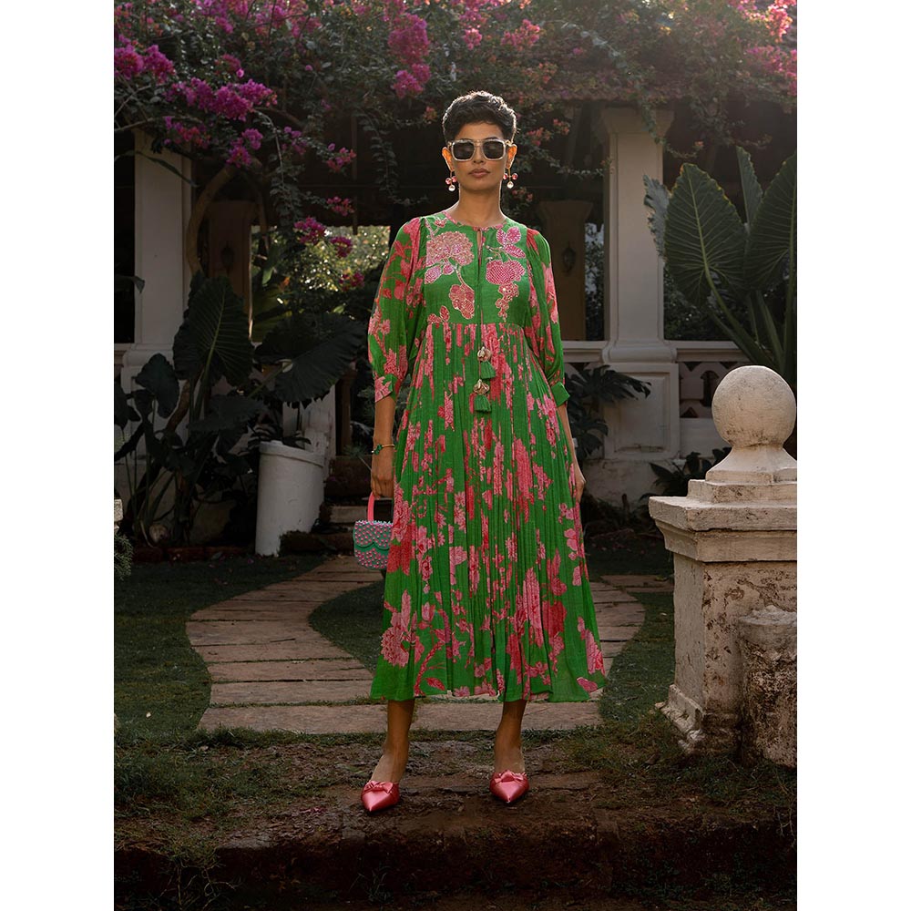 Paulmi & Harsh Spring Blooming Floral Maxi Dress