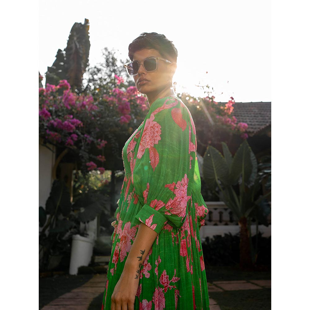 Paulmi & Harsh Spring Blooming Floral Maxi Dress