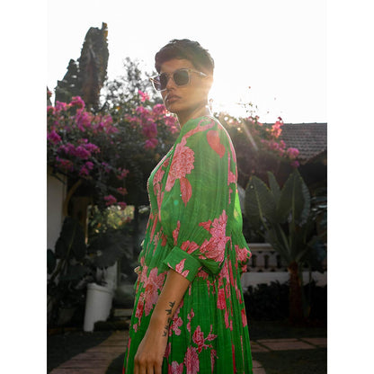 Paulmi & Harsh Spring Blooming Floral Maxi Dress