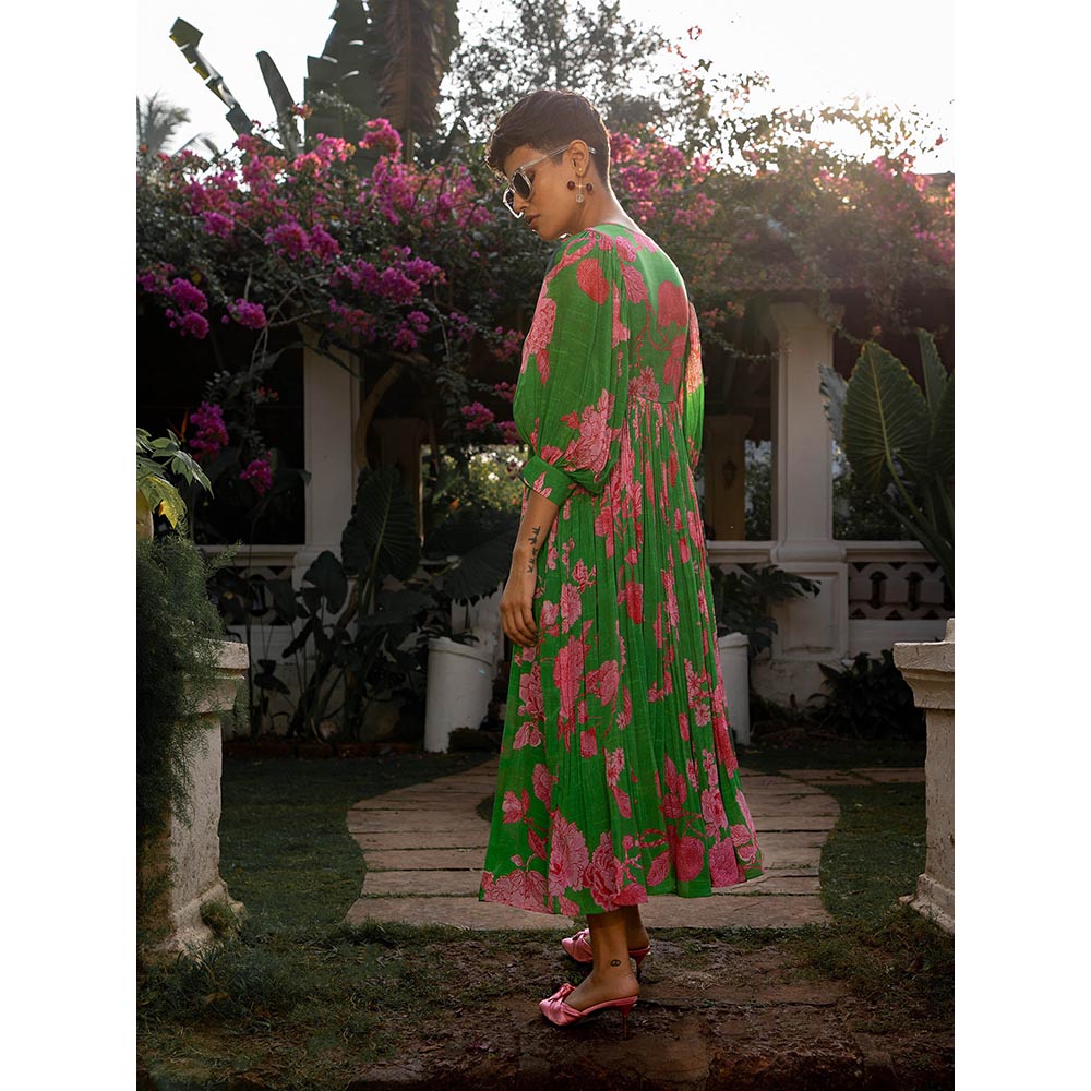 Paulmi & Harsh Spring Blooming Floral Maxi Dress