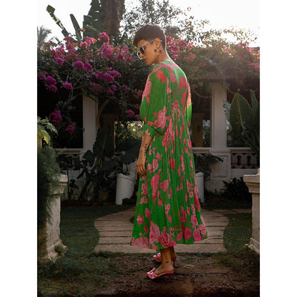 Paulmi & Harsh Spring Blooming Floral Maxi Dress