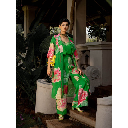 Paulmi & Harsh Spring Blooming Floral Jacket (Set of 3)