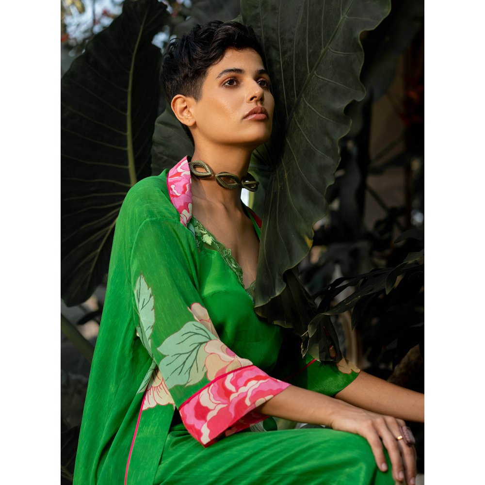 Paulmi & Harsh Spring Blooming Floral Jacket (Set of 3)