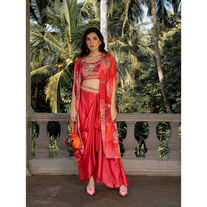 Paulmi & Harsh Romantic Floral Jacket (Set of 4)