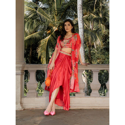 Paulmi & Harsh Romantic Floral Jacket (Set of 4)