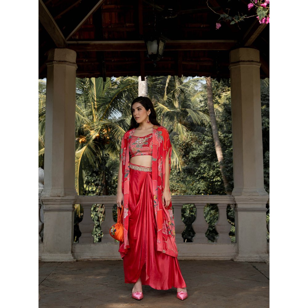 Paulmi & Harsh Romantic Floral Jacket (Set of 4)