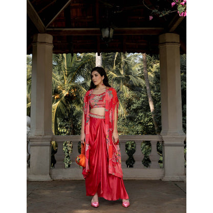 Paulmi & Harsh Romantic Floral Jacket (Set of 4)