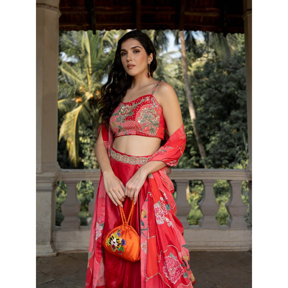 Paulmi & Harsh Romantic Floral Jacket (Set of 4)