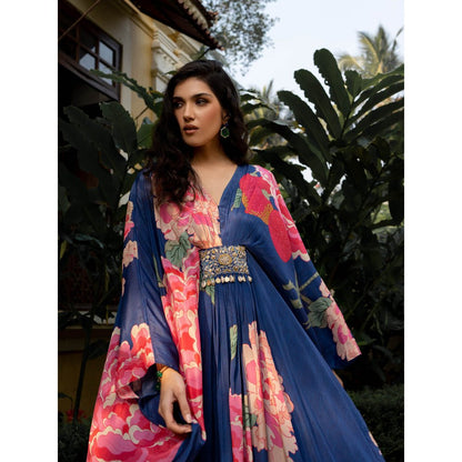 Paulmi & Harsh Blooming Big Floral Kaftan (Set of 2)