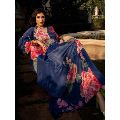 Paulmi & Harsh Blooming Big Floral Kaftan (Set of 2)