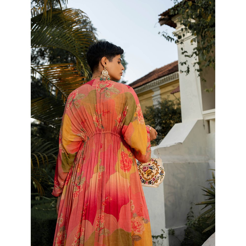 Paulmi & Harsh Hint Of Blush Nasha Kaftan (Set of 2)