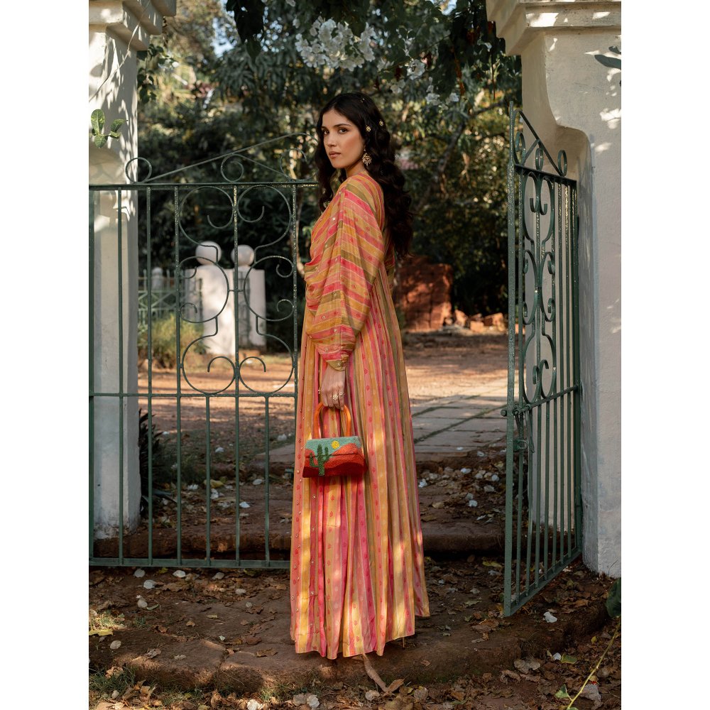 Paulmi & Harsh Vintage Stripe Kaftan (Set of 2)