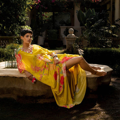 Paulmi & Harsh Refreshing Floral Kaftan (Set of 2)