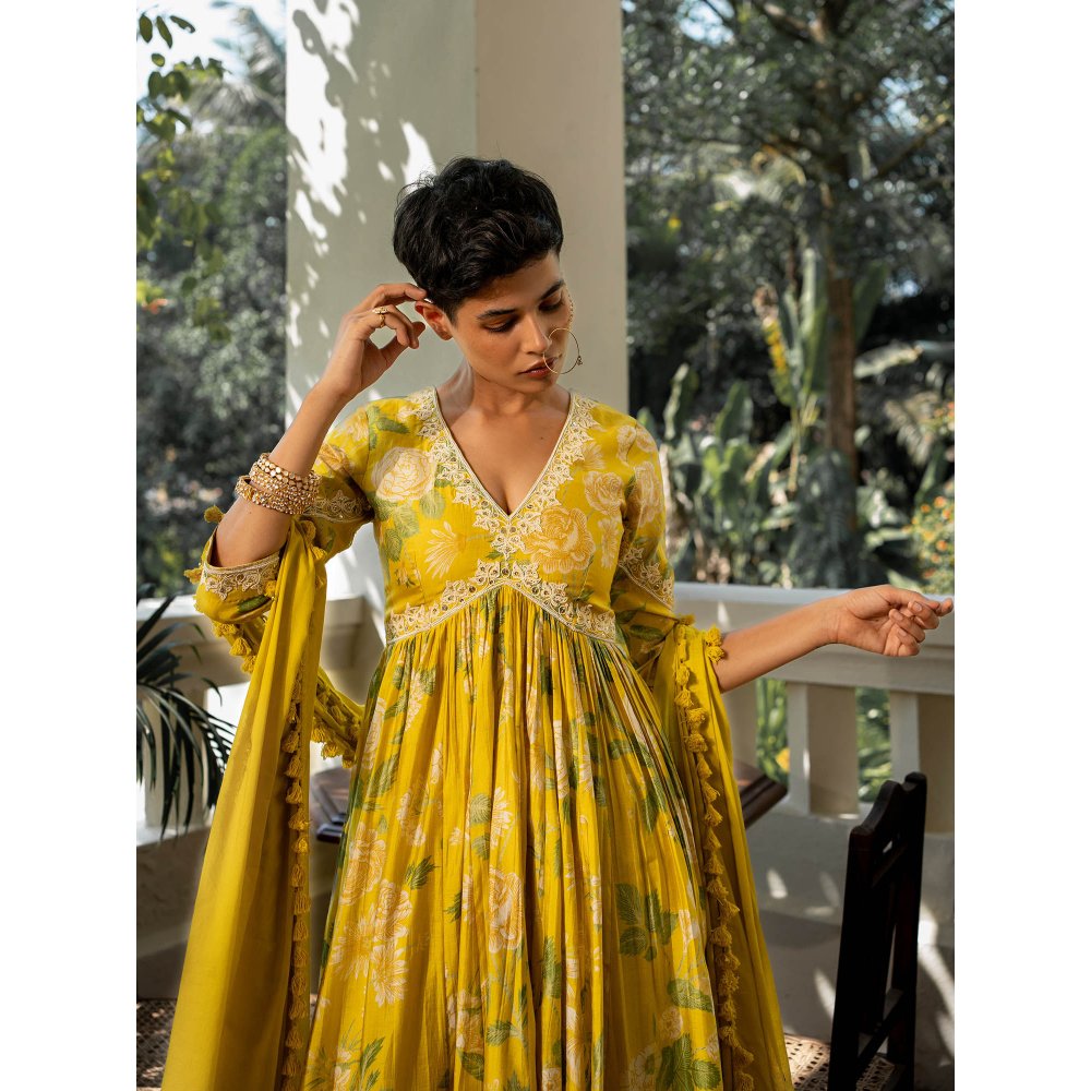 Paulmi & Harsh Garden Of Bloom Anarkali (Set of 3)