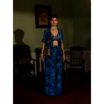 Paulmi & Harsh Bluebell Floral Jacket (Set of 3)