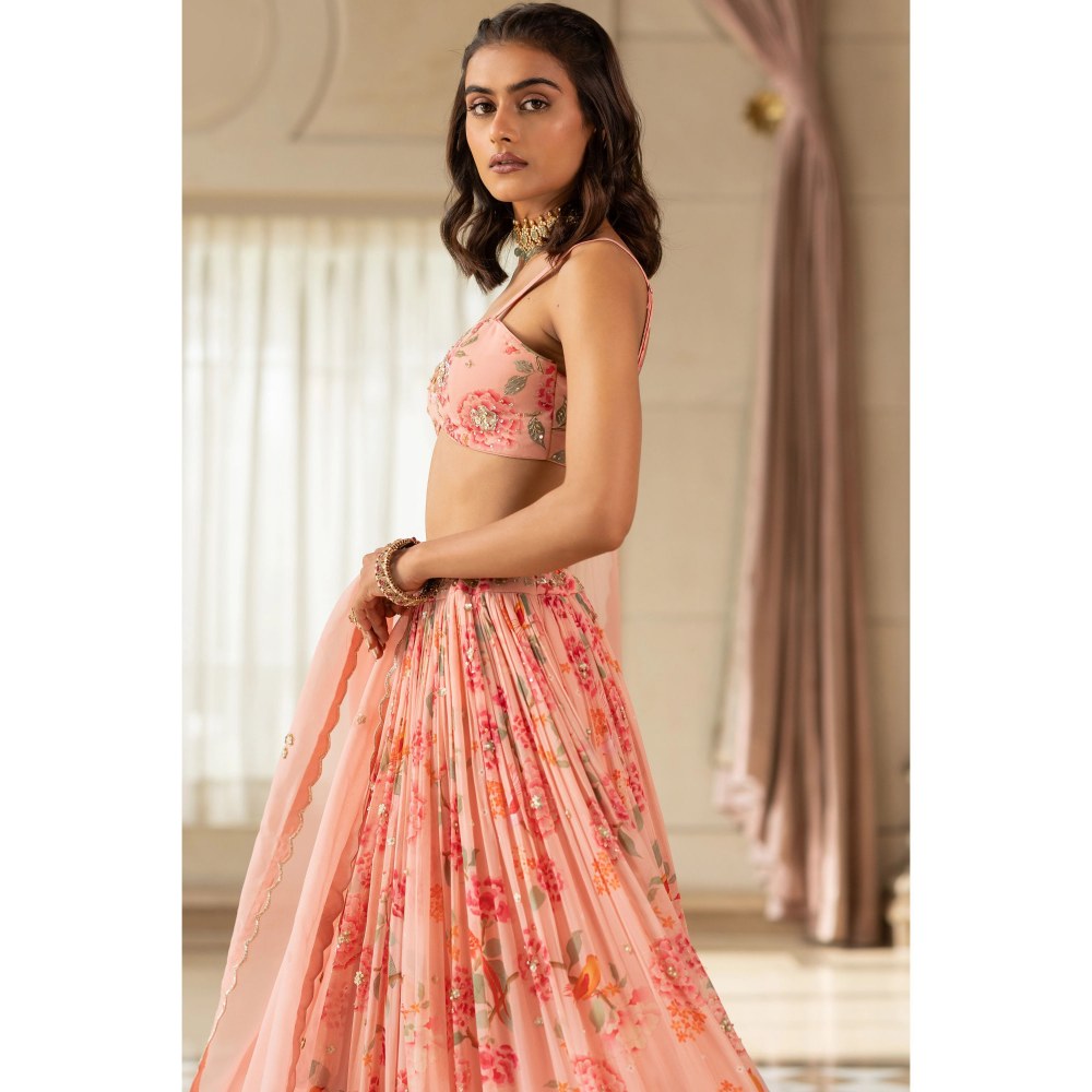 Paulmi & Harsh Chaya Pink Lehenga with Choli and Dupatta